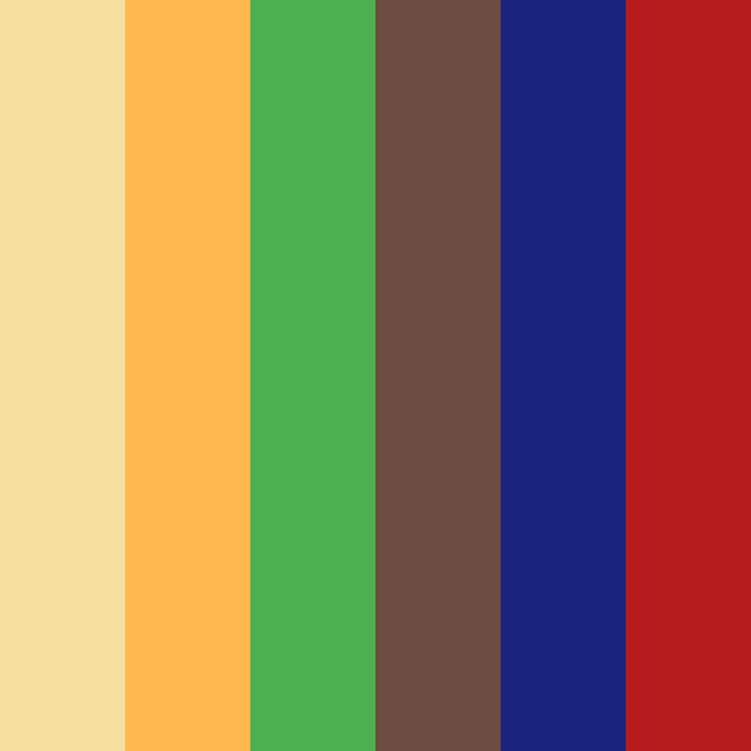 Download warrior's embrace color palette PNG image (square)