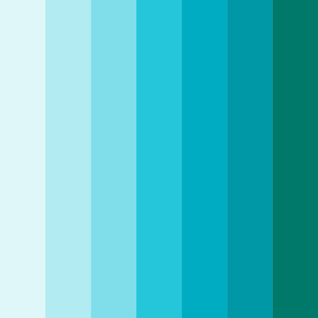 Download aqua connections color palette PNG image (square)