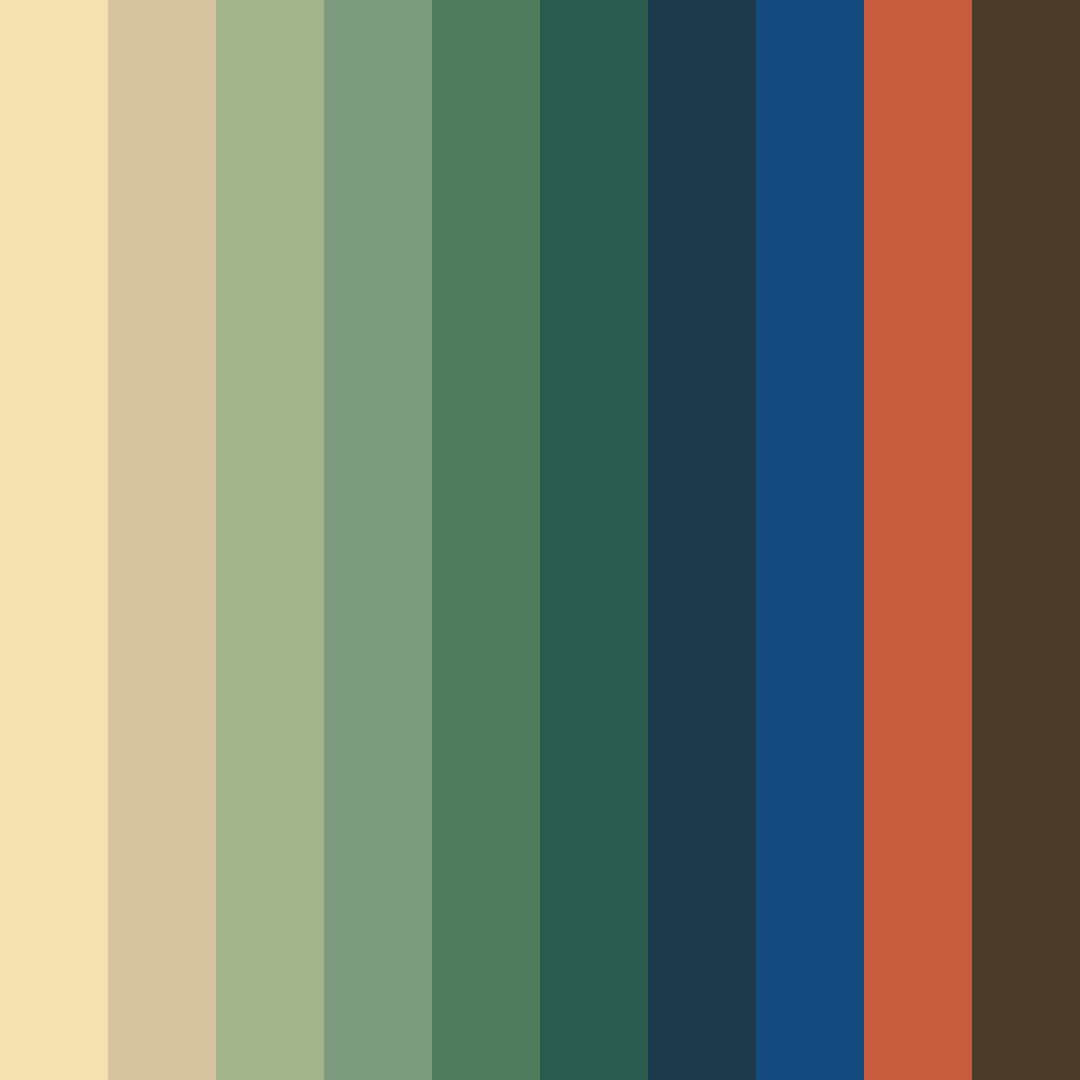 Download bamboo radiance color palette PNG image (square)