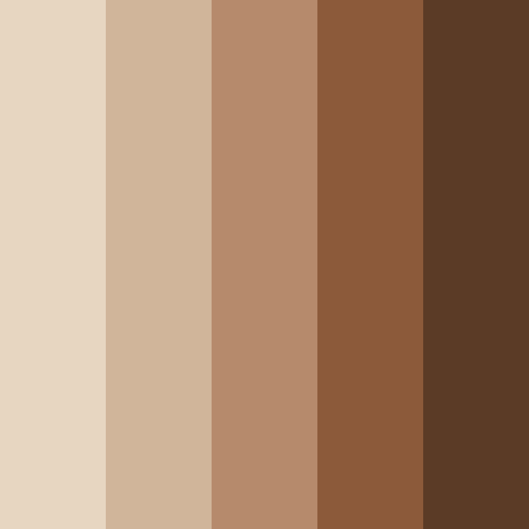 Download café au lait dreamscape color palette PNG image (square)