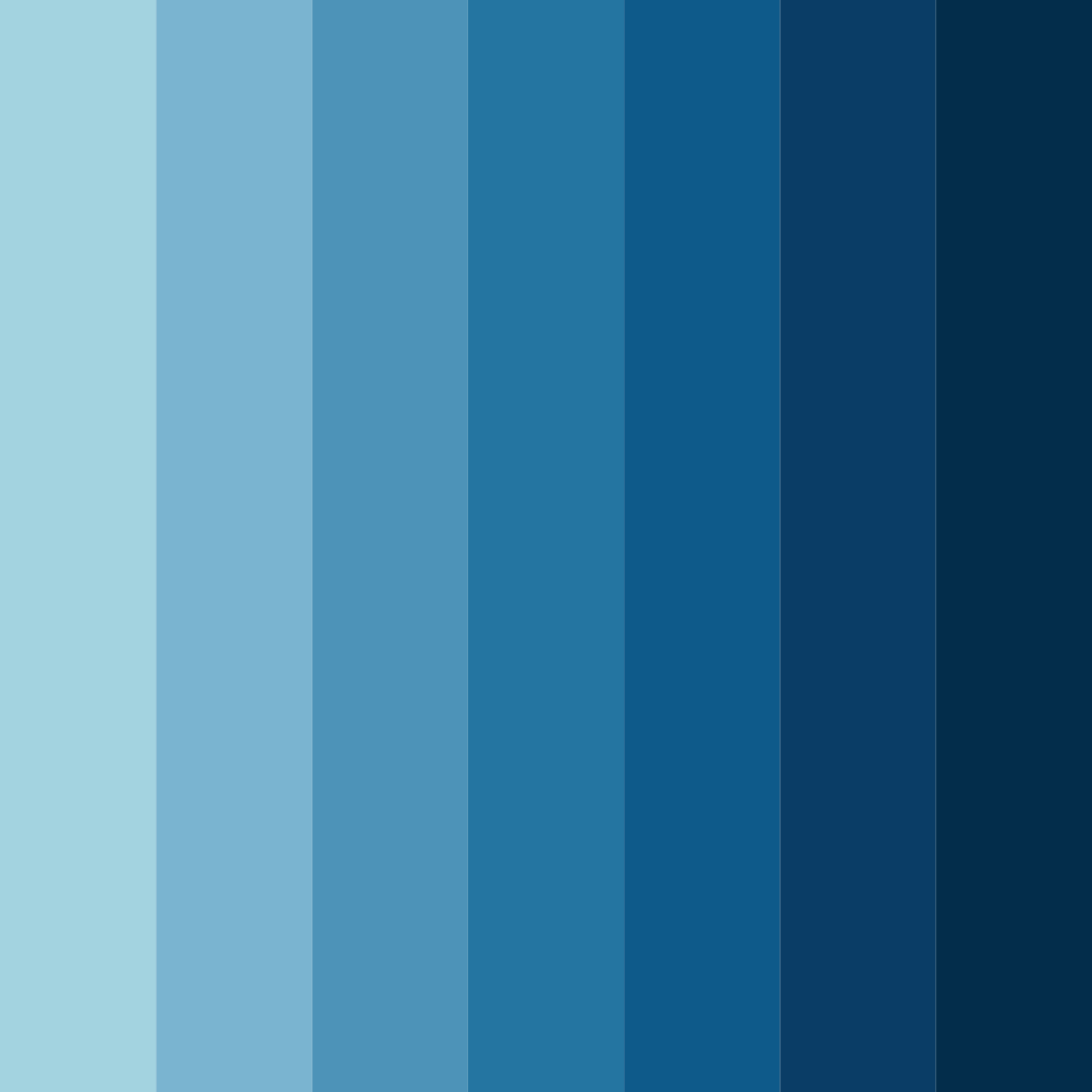 Download warm blue color palette PNG image (square)