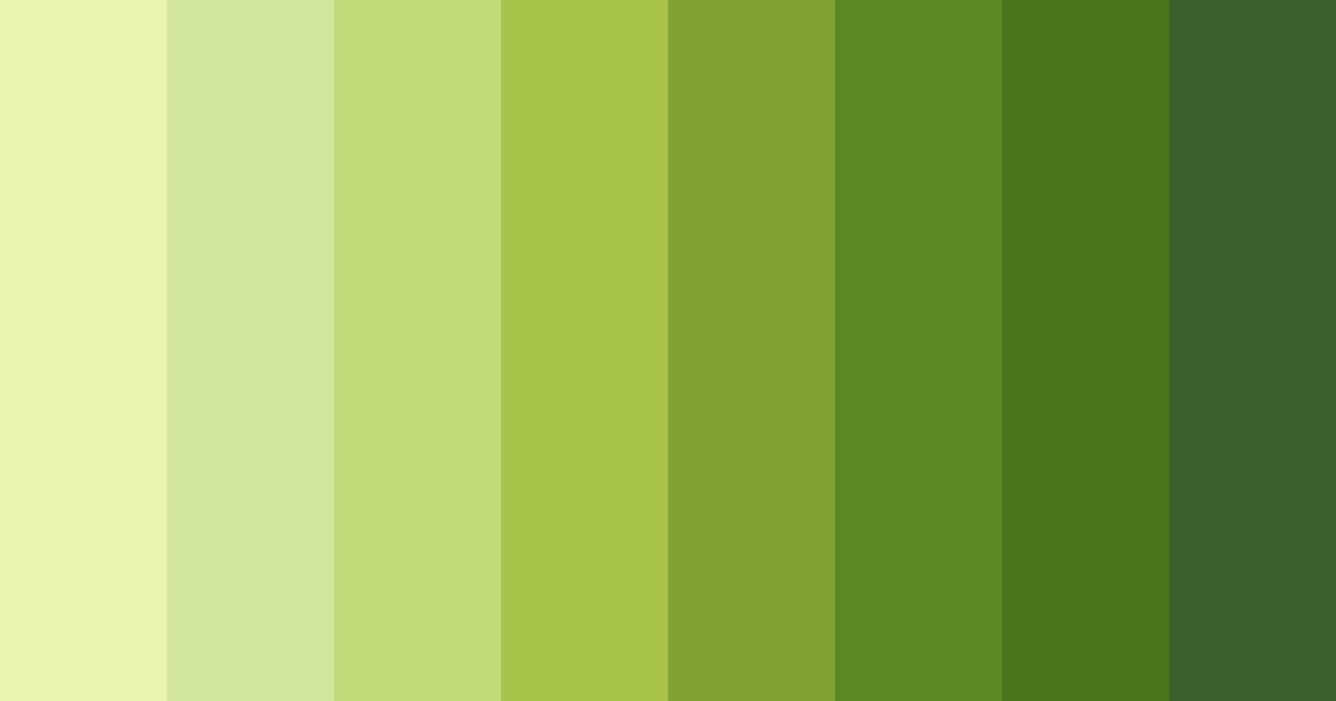 Download green yellow color palette PNG image (landscape)
