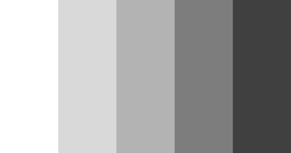 Download shades of black and white color palette PNG image (landscape)