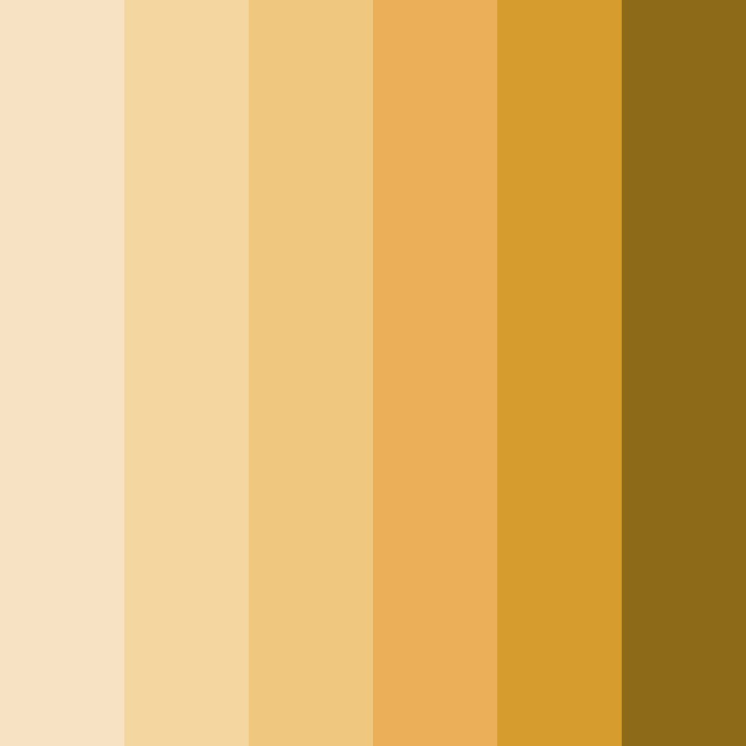 Download sunlit sands color palette PNG image (square)