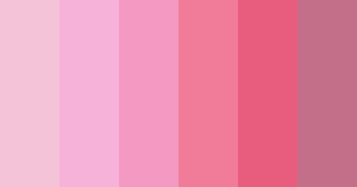 Download blushing blossoms color palette PNG image (landscape)