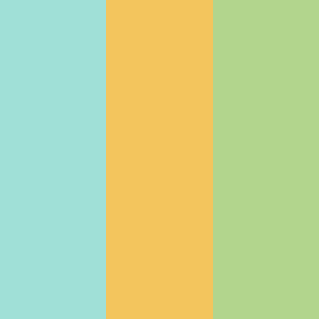 Download turquoise honey green color palette PNG image (square)