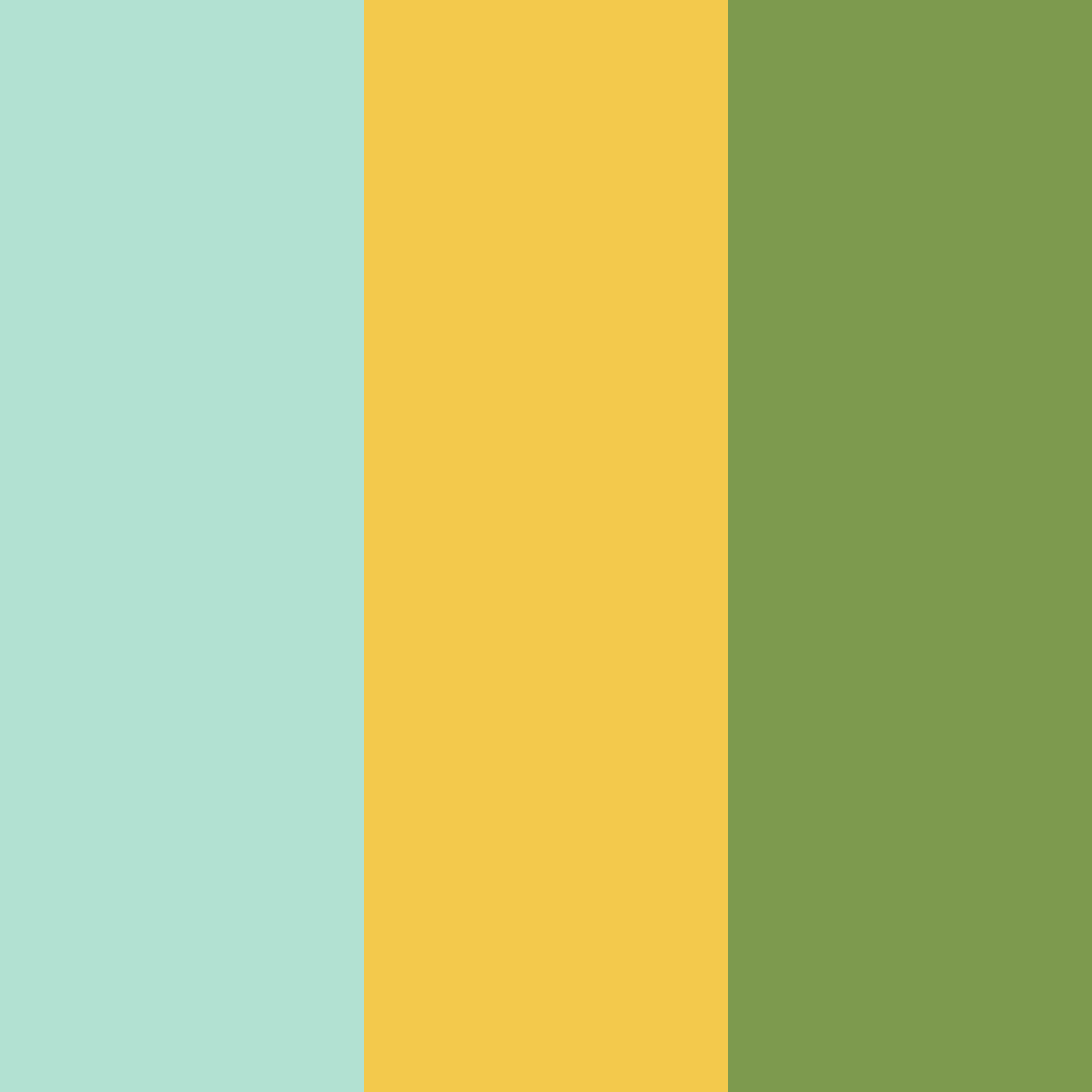 Download turquoise honey green color palette PNG image (square)