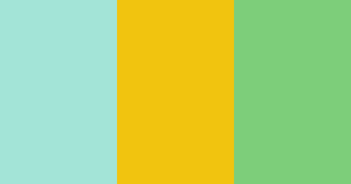 Download honeyed aqua meadow color palette PNG image (landscape)