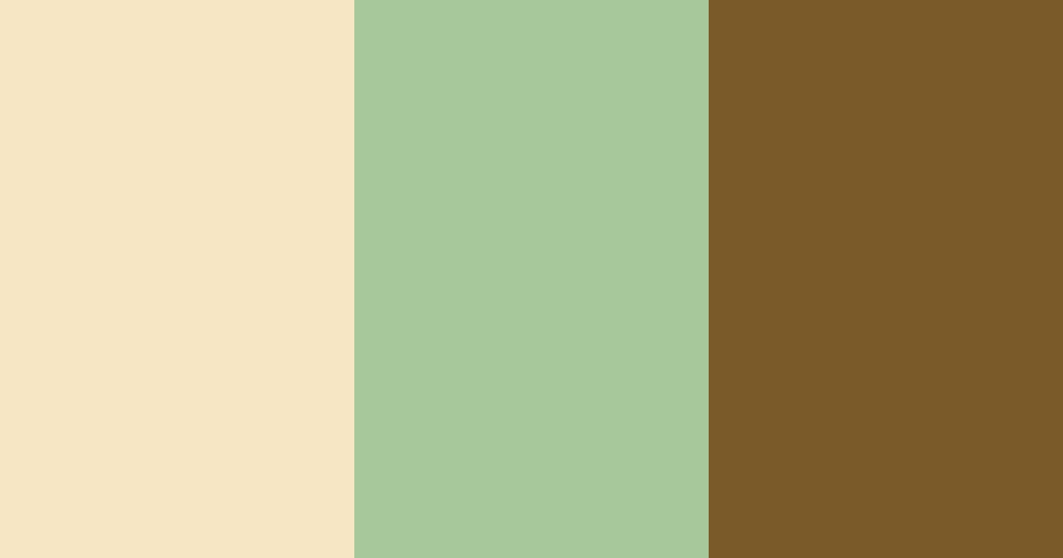 Download warm creamy green color palette PNG image (landscape)