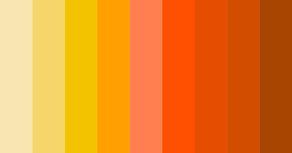 Download zesty sunrise color palette PNG image (landscape)