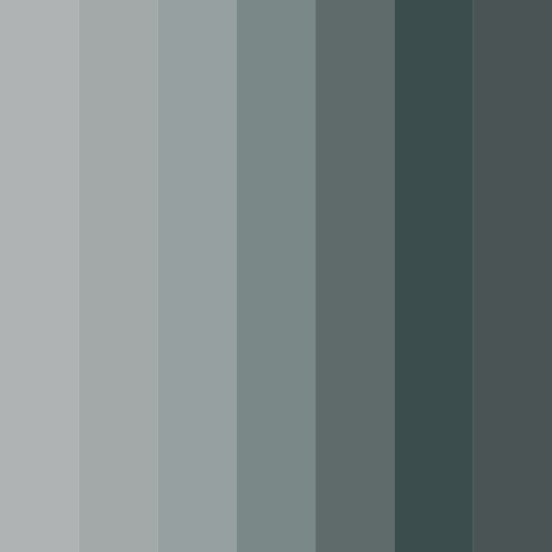 Download shades of gray color palette PNG image (square)