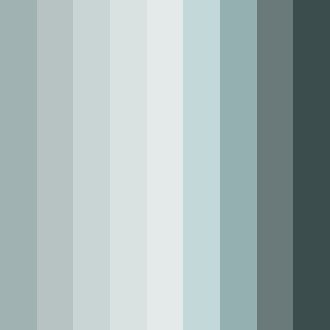 Download shades of teal color palette PNG image (square)
