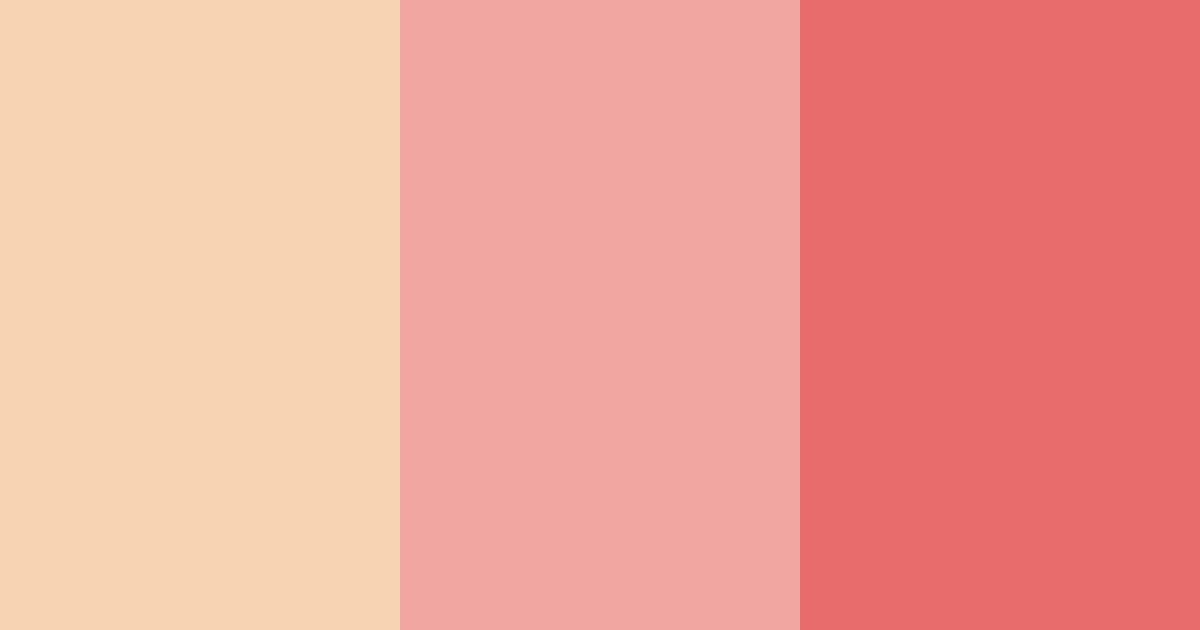 Download coral sunset color palette PNG image (landscape)
