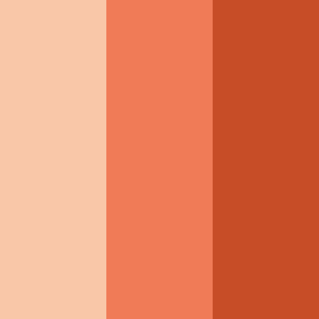 Download peachy sunset color palette PNG image (square)