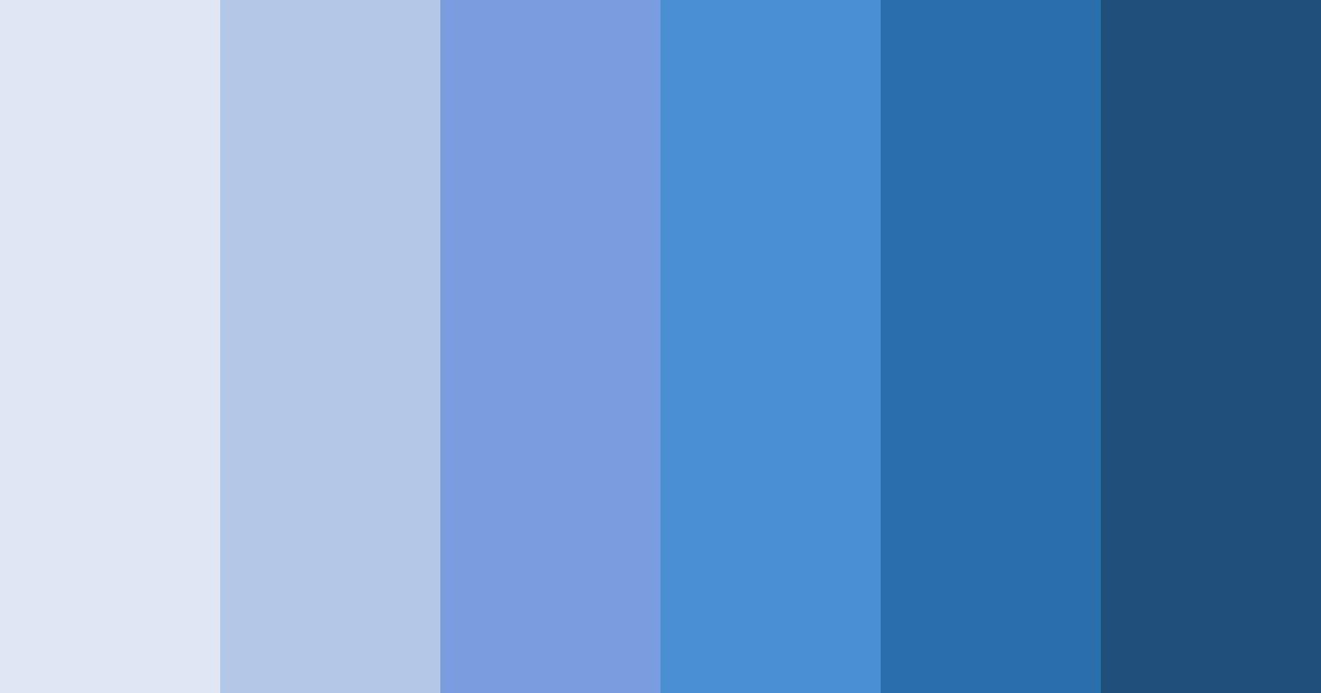 Download shades of blue moonlight color palette PNG image (landscape)