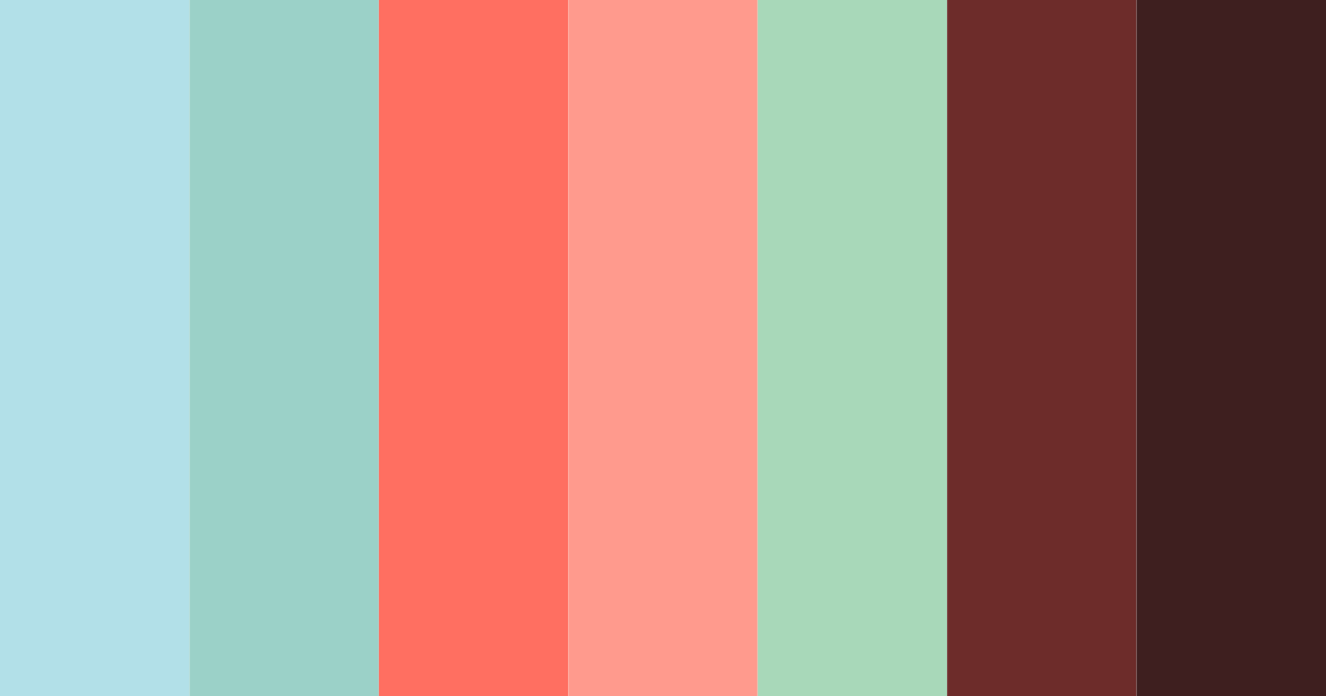 Download tropical sunset serenity color palette PNG image (landscape)