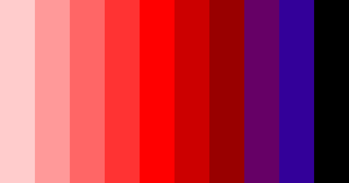 Download red and black rainbow color palette PNG image (landscape)