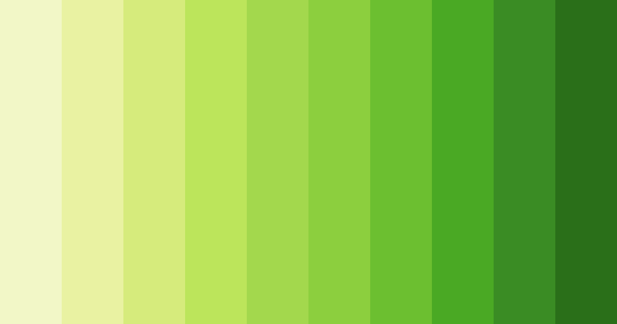 Download lush greenery color palette PNG image (landscape)