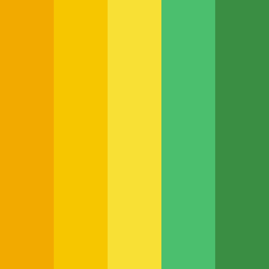 Download golden green color palette PNG image (square)