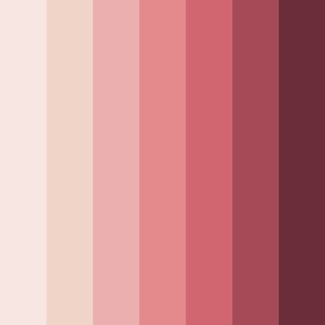 Download blushing rosette color palette PNG image (square)