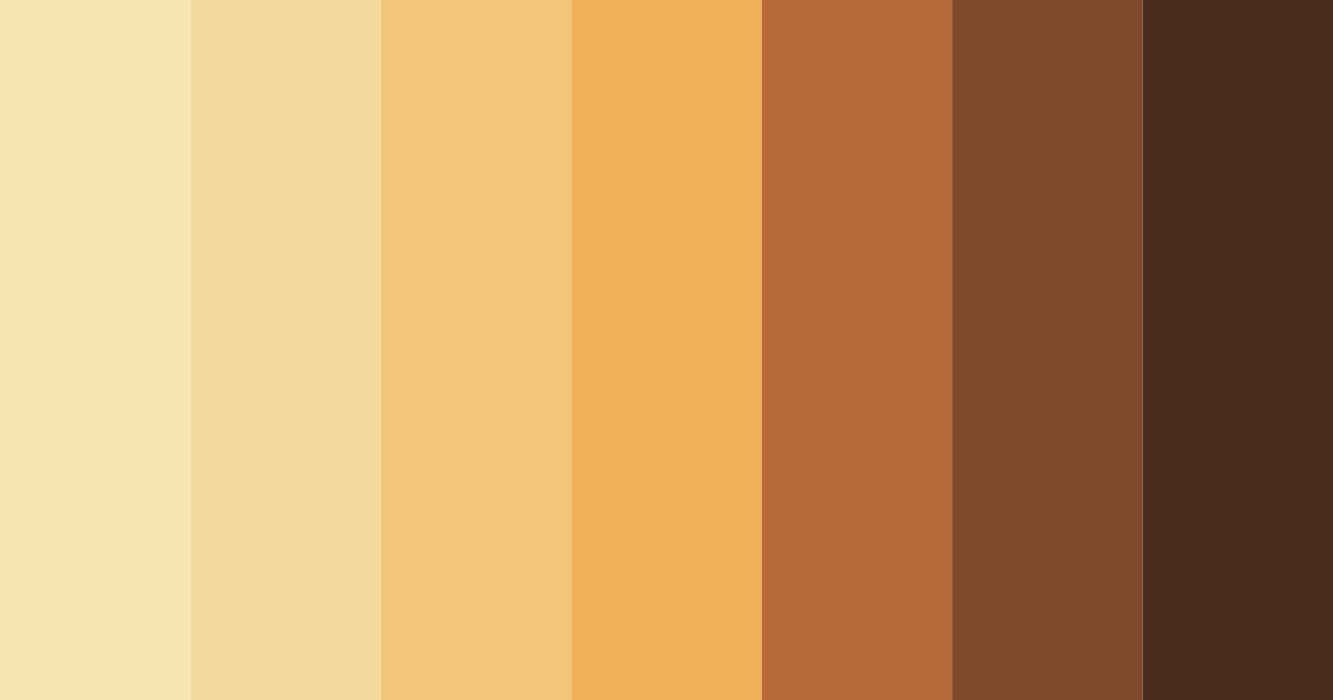 Download golden ember glow color palette PNG image (landscape)