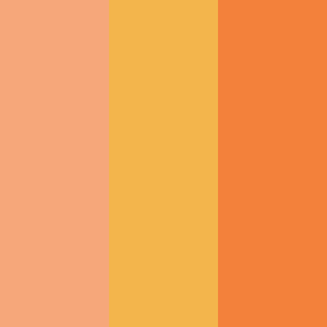 Download sunset orange color palette PNG image (square)