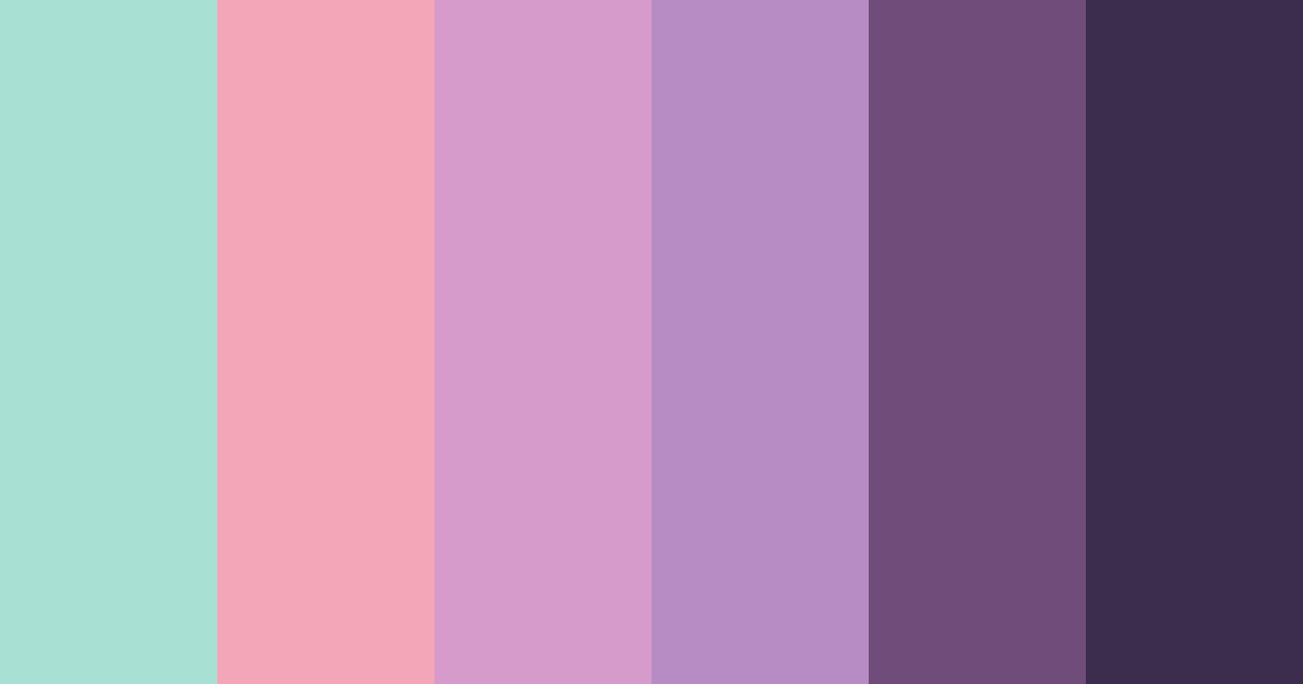 Download shades of pink and green color palette PNG image (landscape)