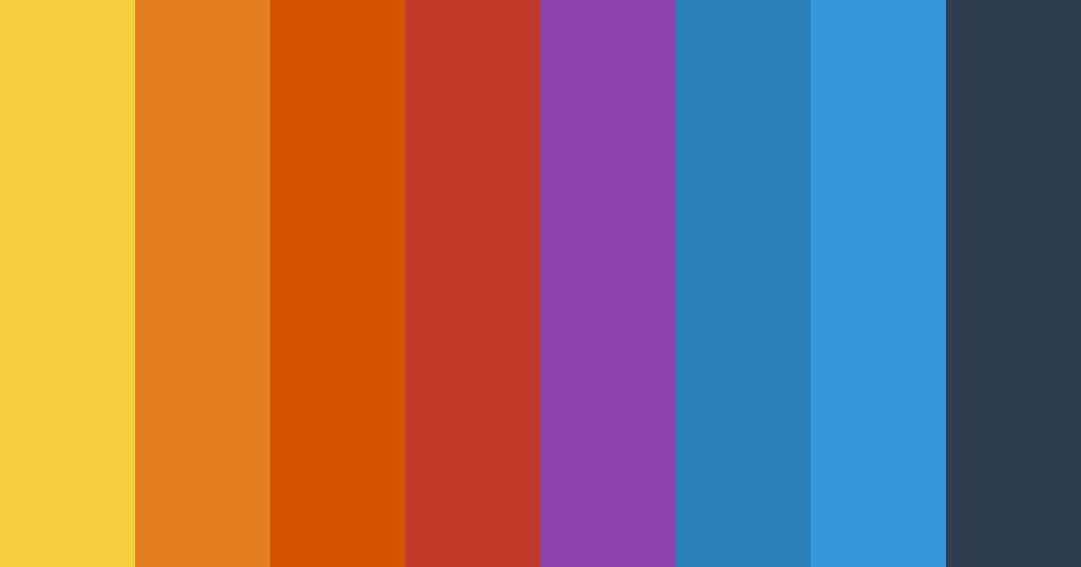 Download autumn orange color palette PNG image (landscape)