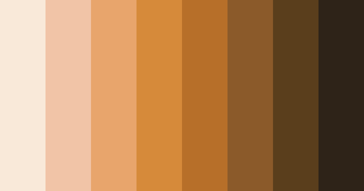 Download autumn orange color palette PNG image (landscape)