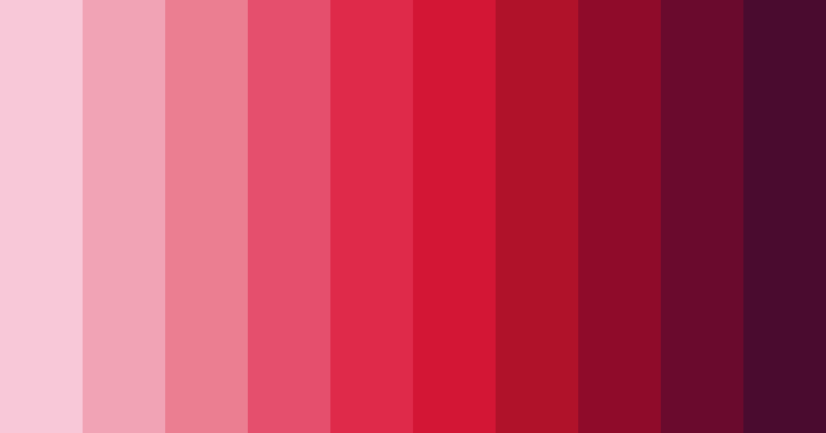Download shades of rosa color palette PNG image (landscape)
