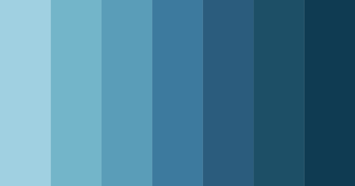 Download teal peacock color palette PNG image (landscape)