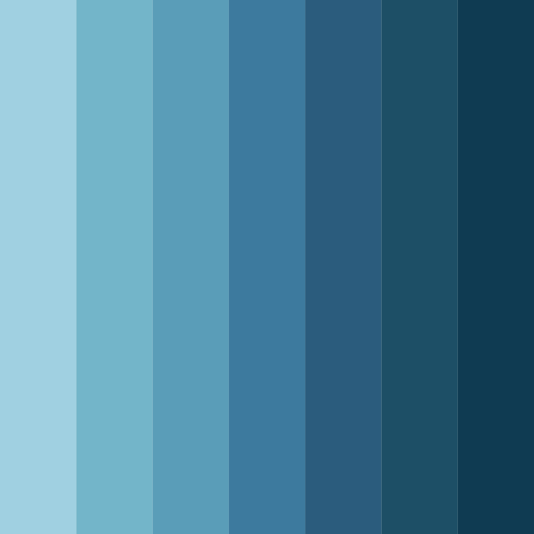 Download teal peacock color palette PNG image (square)