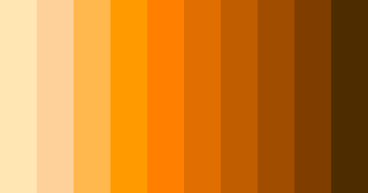 Download honeyed ember color palette PNG image (landscape)