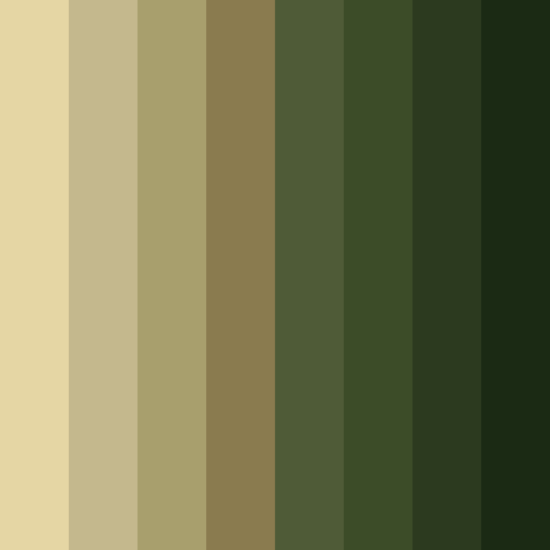 Download whispering woods color palette PNG image (square)