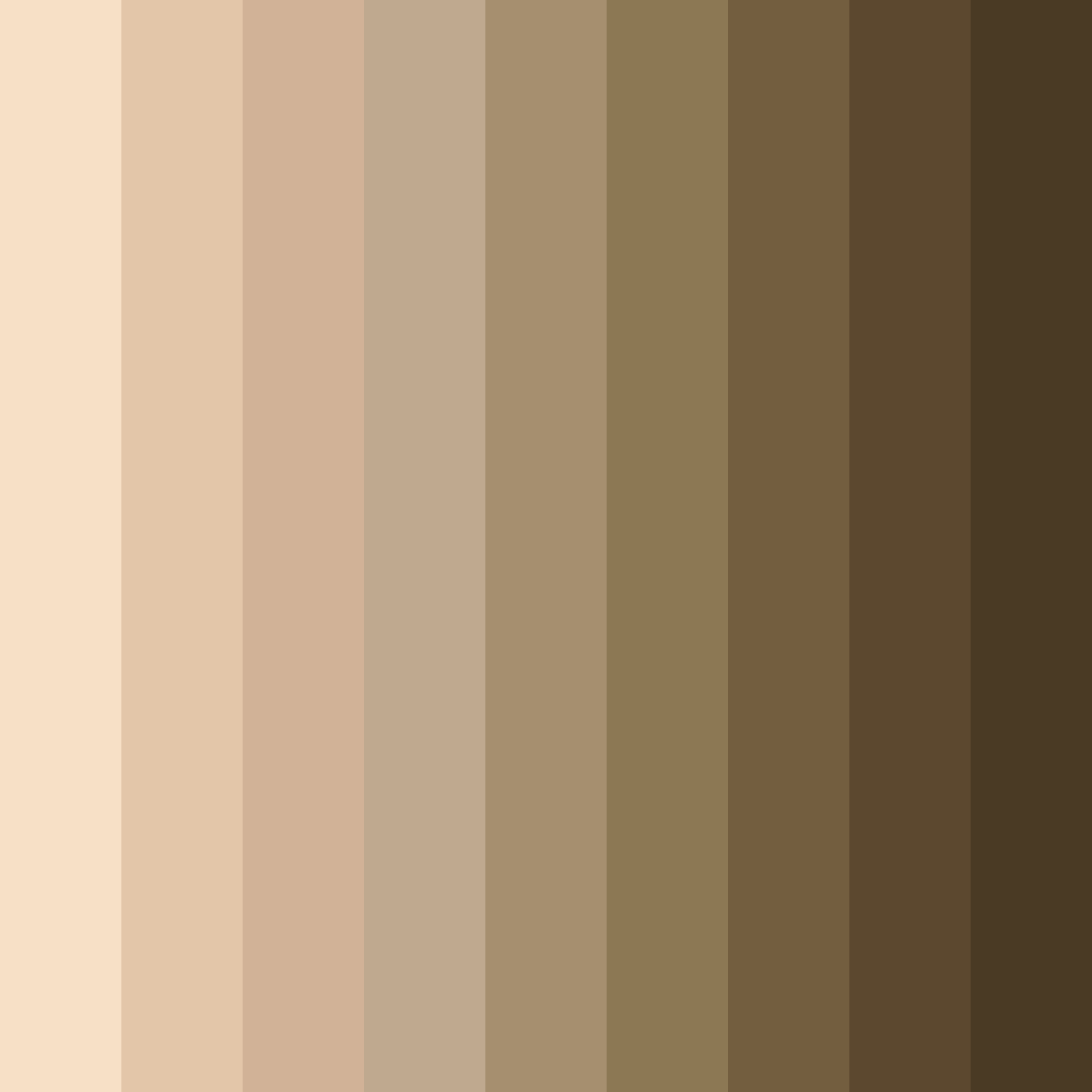 Download muted beige color palette PNG image (square)