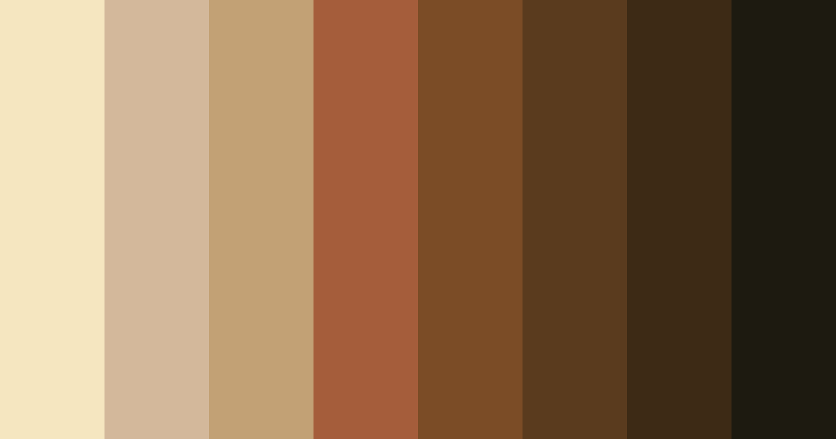 Download brown autumn color palette PNG image (landscape)