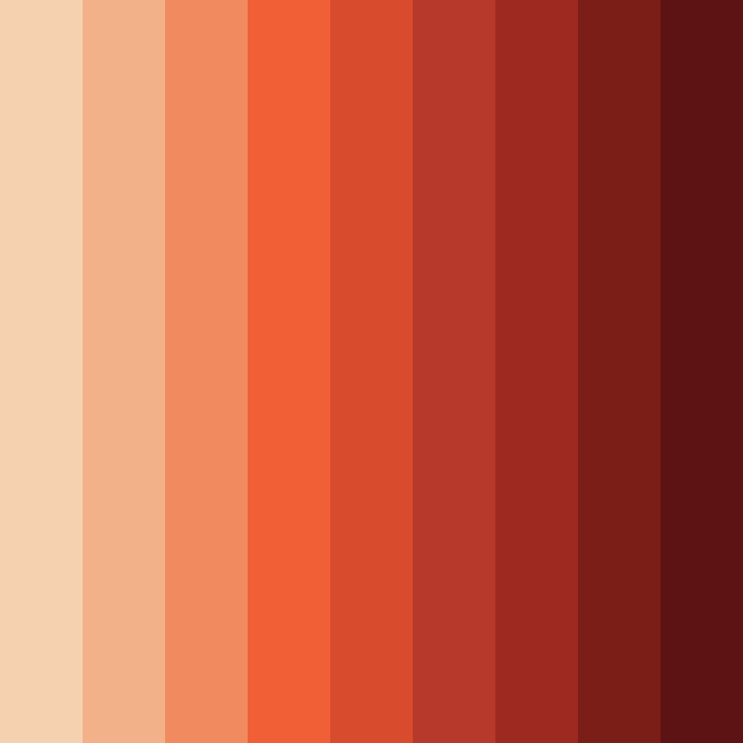 Download muted orange color palette PNG image (square)