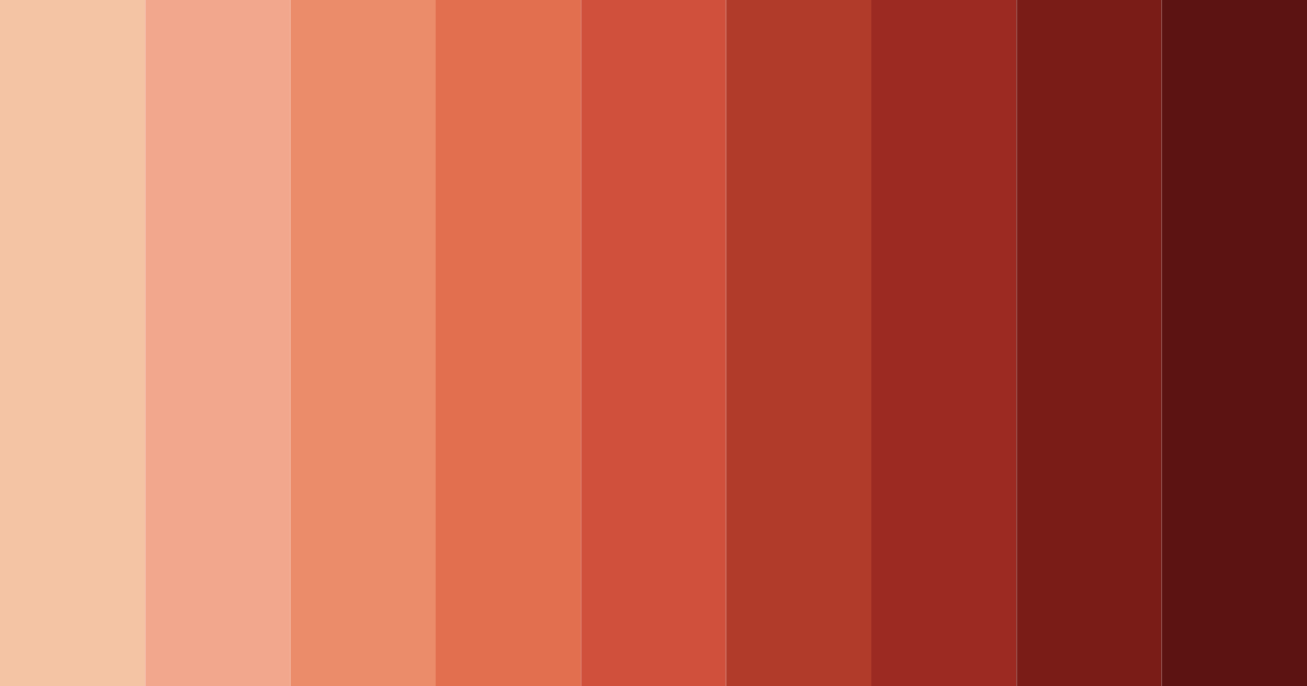 Download soft muted orange color palette PNG image (landscape)