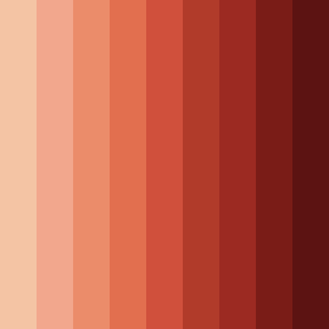 Download soft muted orange color palette PNG image (square)