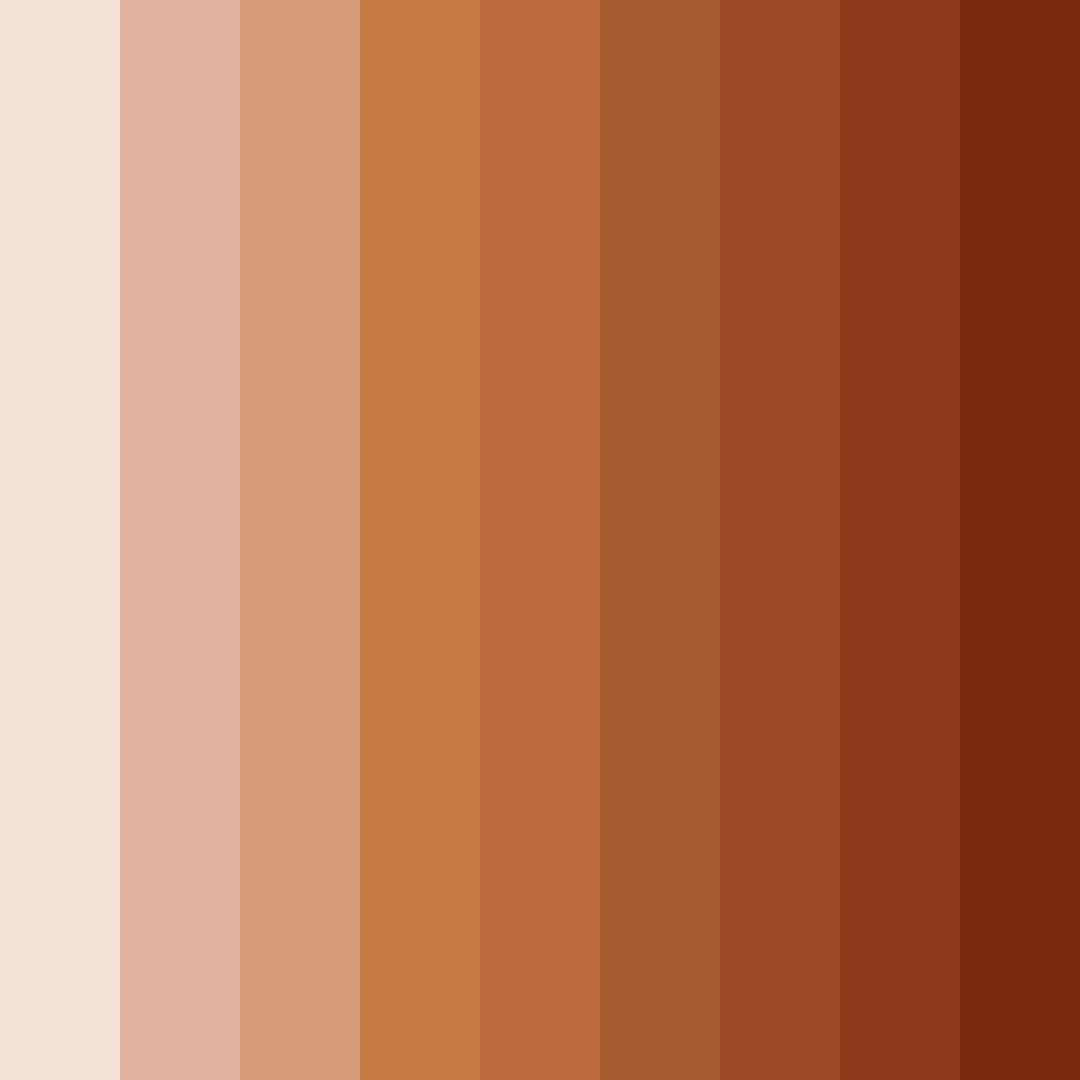 Download whispering sunset color palette PNG image (square)