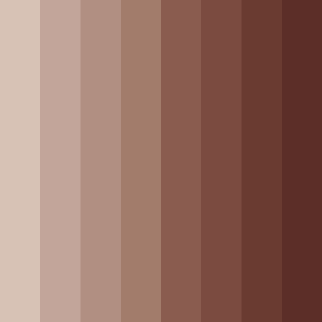 Download muted brown tones color palette PNG image (square)