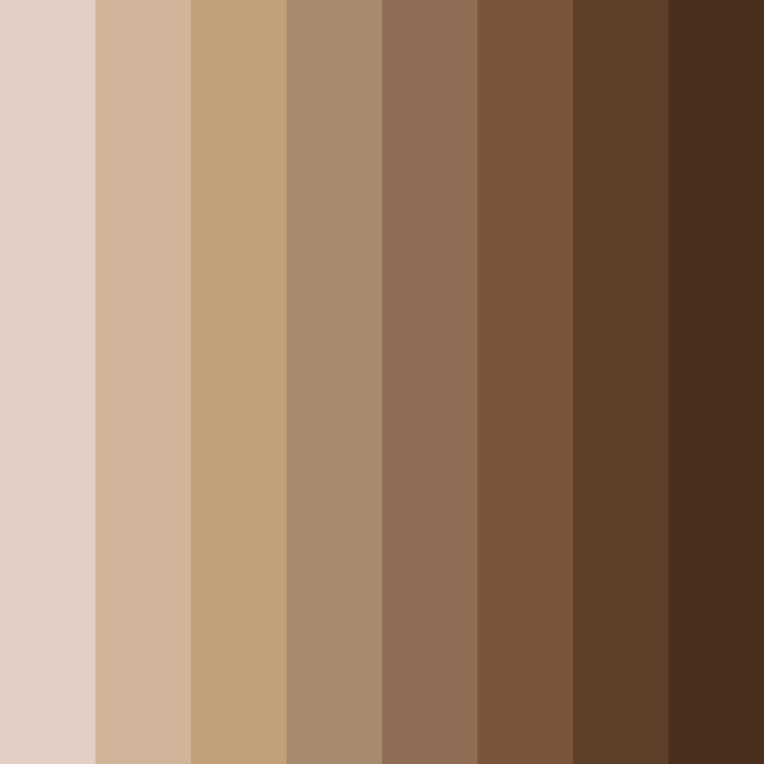 Download whispering earthen tones color palette PNG image (square)