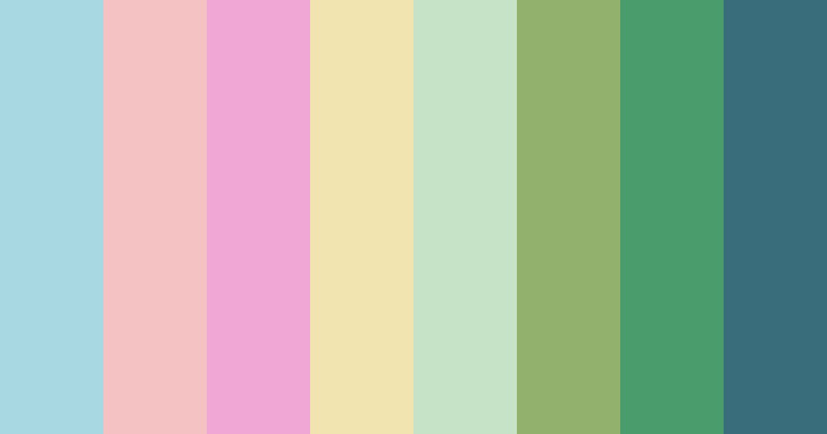 Download turquoise napoli color palette PNG image (landscape)