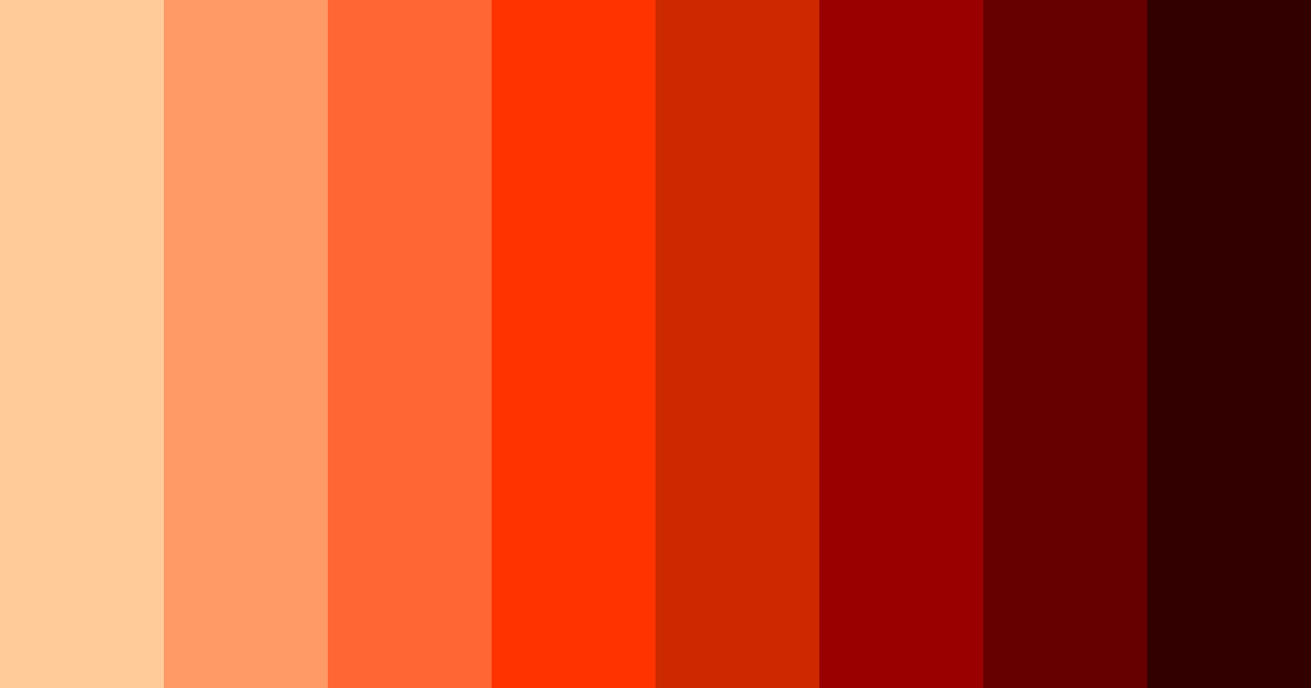 Download red flames color palette PNG image (landscape)