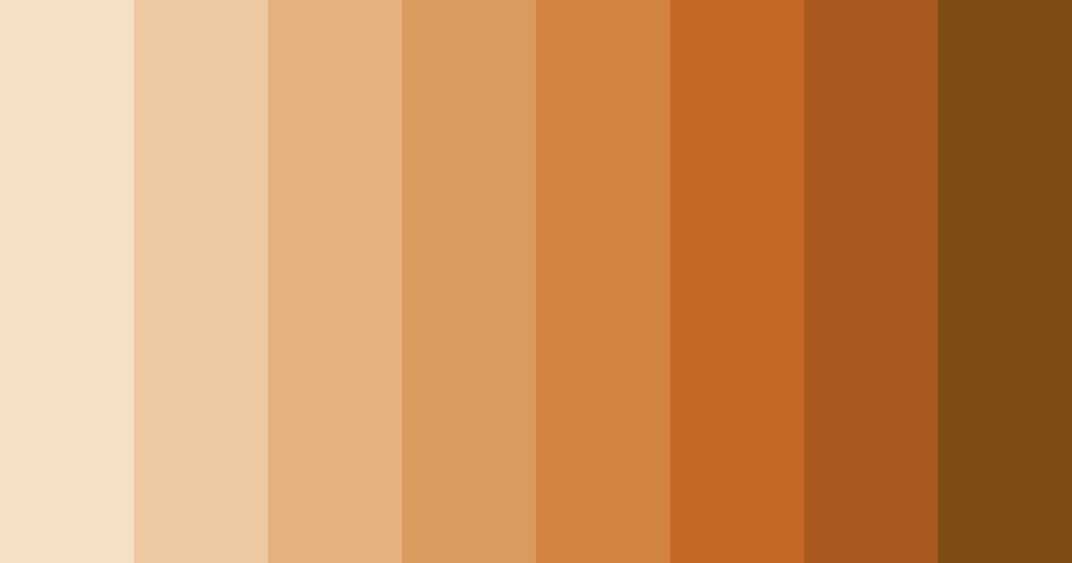 Download soft orange color palette PNG image (landscape)