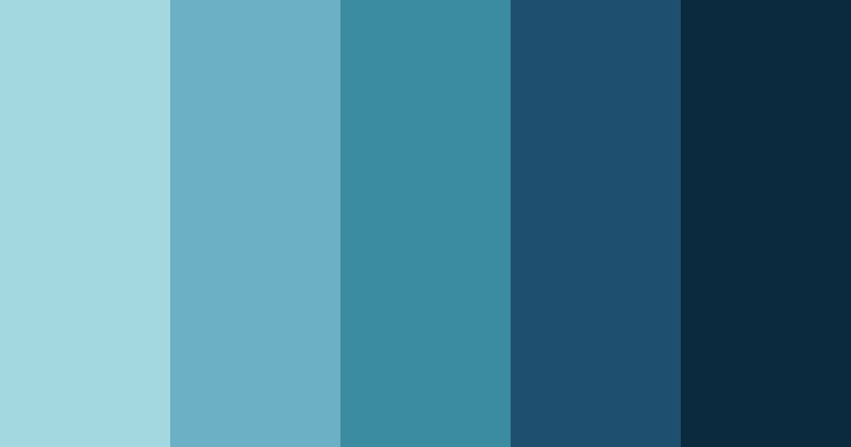 Download blue lake color palette PNG image (landscape)