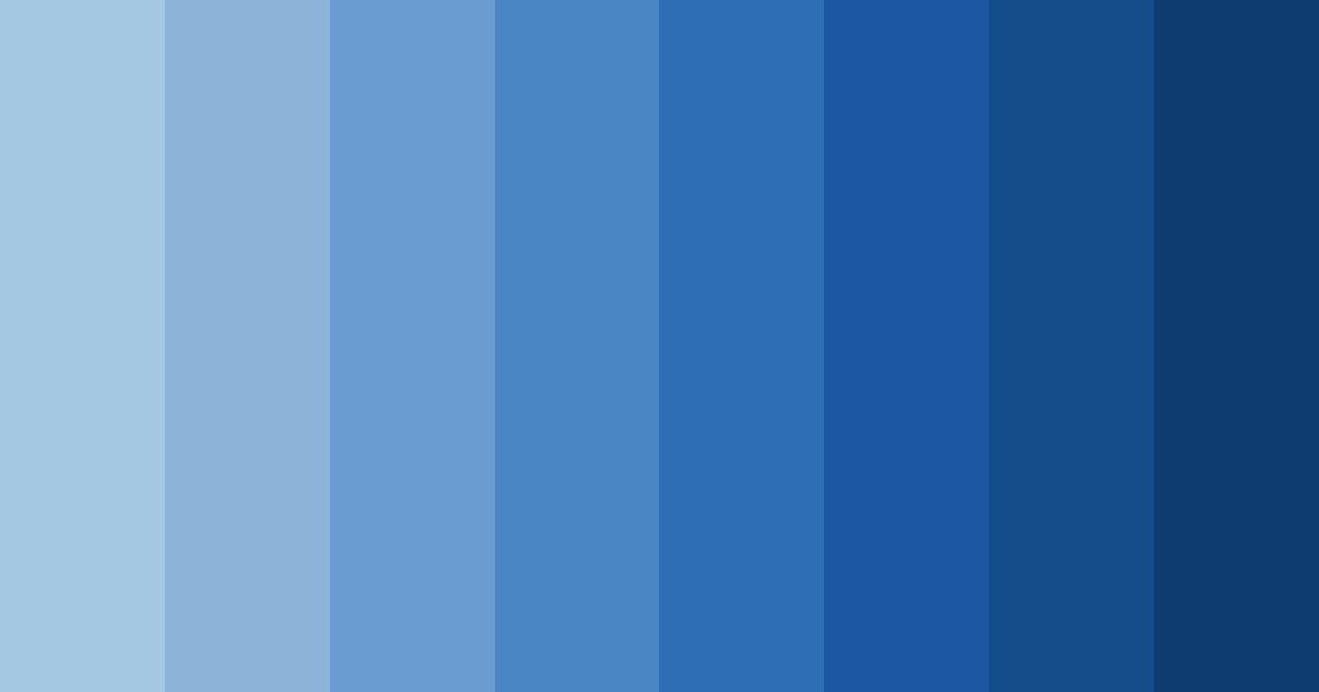 Download muted blue serenity color palette PNG image (landscape)