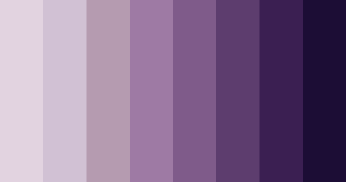 Download whispering violets color palette PNG image (landscape)