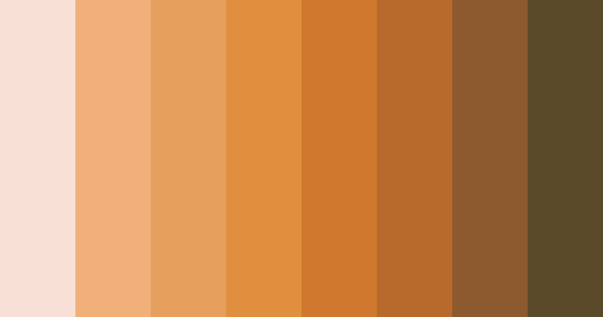 Download soft orange color palette PNG image (landscape)