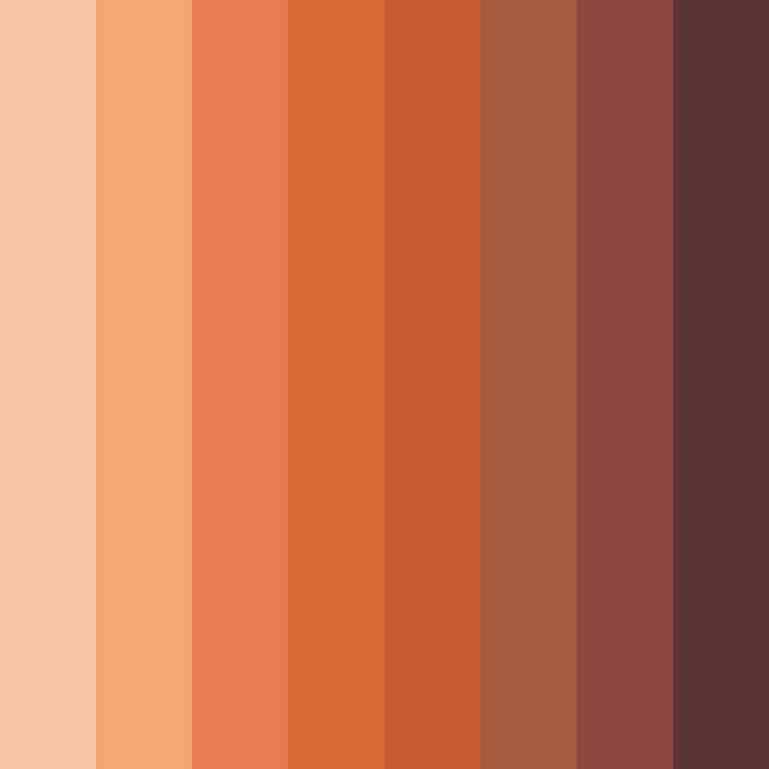 Download sunset whisper color palette PNG image (square)